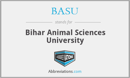 BASU - Bihar Animal Sciences University
