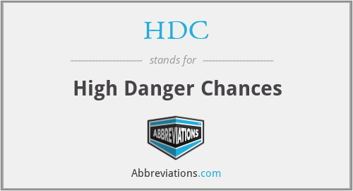 HDC - High Danger Chances