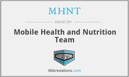 MHNT - Mobile Health and Nutrition Team