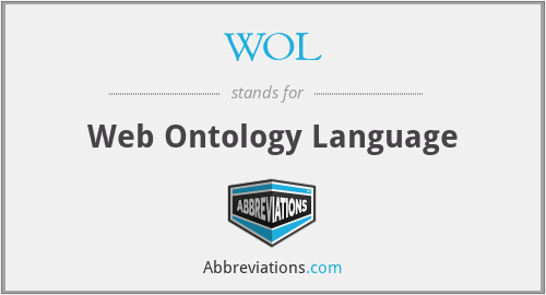 WOL - Web Ontology Language