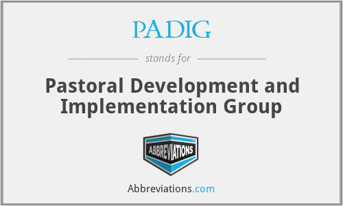 PADIG - Pastoral Development and Implementation Group