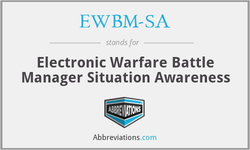 EWBM-SA - Electronic Warfare Battle Manager Situation Awareness
