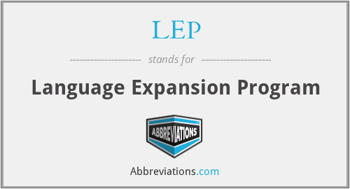 LEP - Language Expansion Program