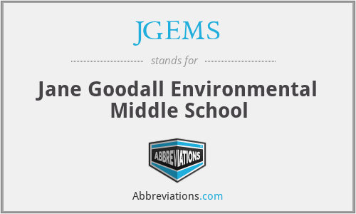 JGEMS - Jane Goodall Environmental Middle School