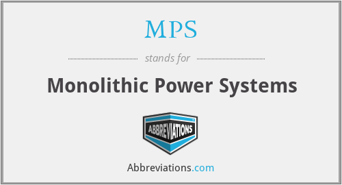 MPS - Monolithic Power Systems