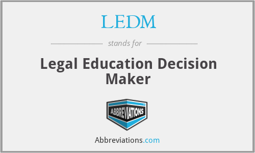 LEDM - Legal Education Decision Maker