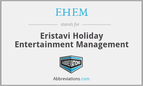 EHEM - Eristavi Holiday Entertainment Management
