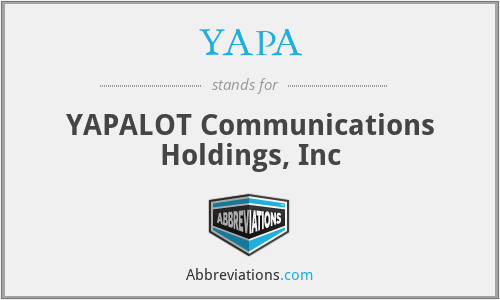 YAPA - YAPALOT Communications Holdings, Inc