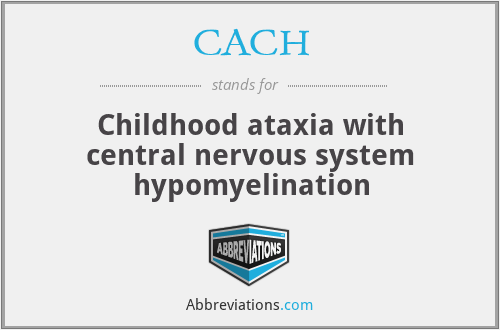CACH - Childhood ataxia with central nervous system hypomyelination