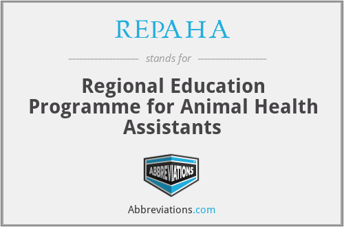 REPAHA - Regional Education Programme for Animal Health Assistants