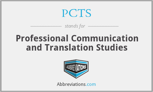 PCTS - Professional Communication and Translation Studies