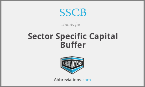 SSCB - Sector Specific Capital Buffer