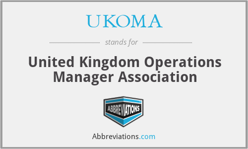 UKOMA - United Kingdom Operations Manager Association