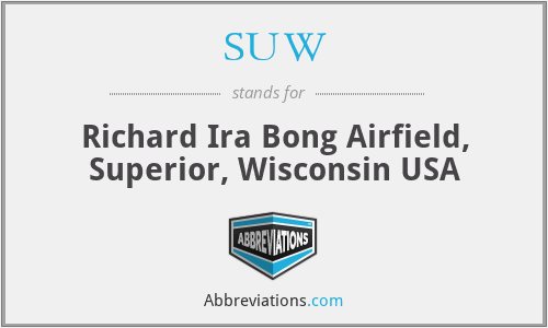 SUW - Richard Ira Bong Airfield, Superior, Wisconsin USA