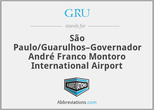 GRU - São Paulo/Guarulhos–Governador André Franco Montoro International Airport