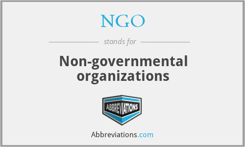 NGO - Non-governmental organizations