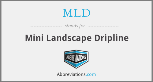 MLD - Mini Landscape Dripline