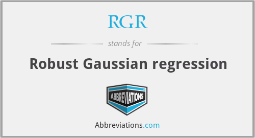 RGR - Robust Gaussian regression