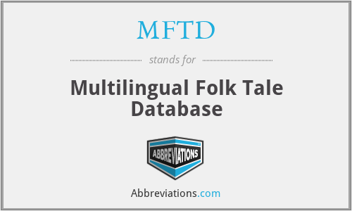 MFTD - Multilingual Folk Tale Database