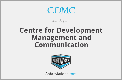 CDMC - Centre for Development Management and Communication