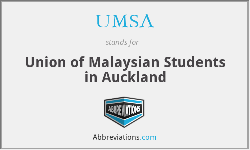 UMSA - Union of Malaysian Students in Auckland