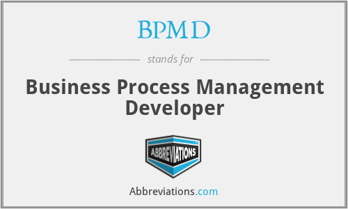 BPMD - Business Process Management Developer