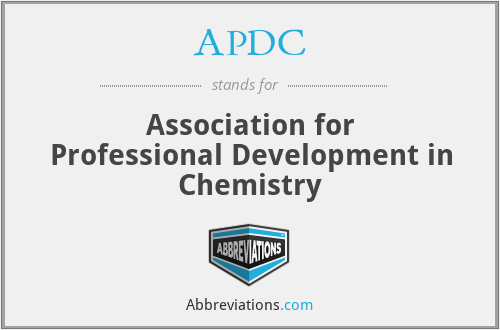 APDC - Association for Professional Development in Chemistry