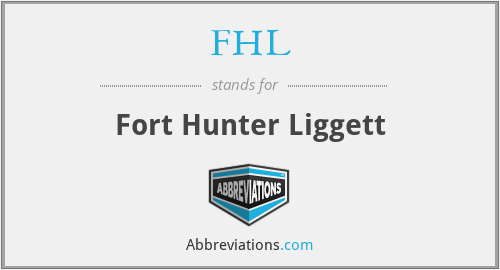 FHL - Fort Hunter Liggett