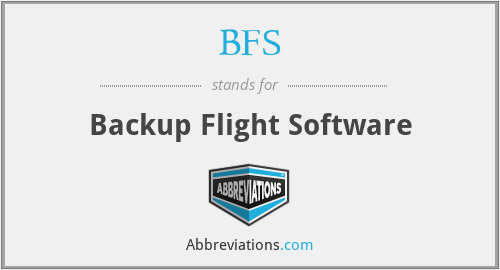 BFS - Backup Flight Software