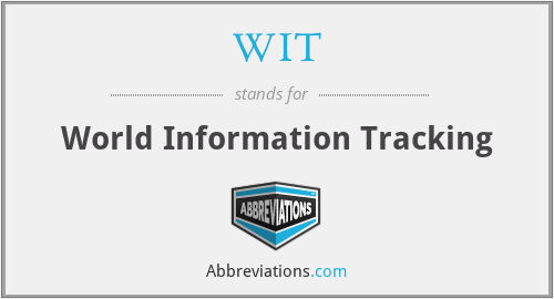 WIT - World Information Tracking