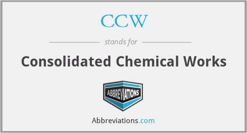 CCW - Consolidated Chemical Works