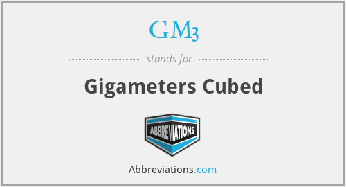 GM3 - Gigameters Cubed