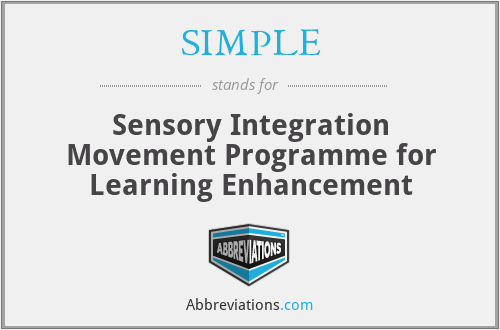SIMPLE - Sensory Integration Movement Programme for Learning Enhancement