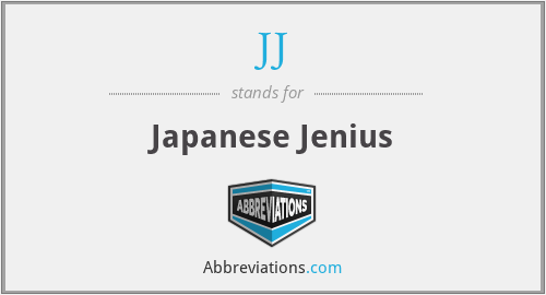 JJ - Japanese Jenius