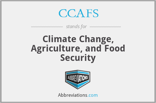 CCAFS - Climate Change, Agriculture, and Food Security