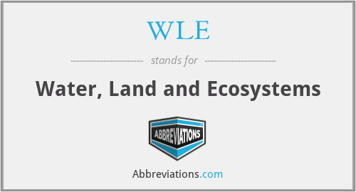WLE - Water, Land and Ecosystems