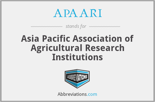APAARI - Asia Pacific Association of Agricultural Research Institutions