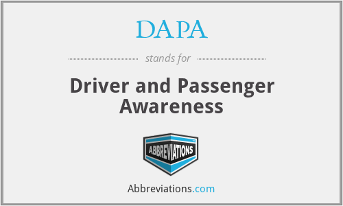 DAPA - Driver and Passenger Awareness
