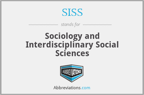 SISS - Sociology and Interdisciplinary Social Sciences