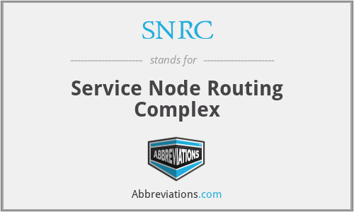 SNRC - Service Node Routing Complex