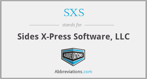 SXS - Sides X-Press Software, LLC