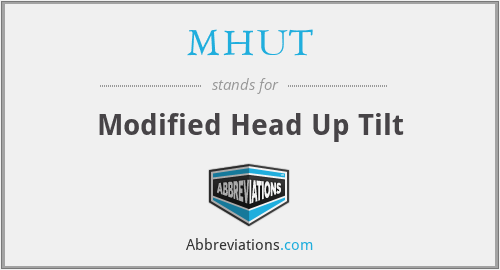 MHUT - Modified Head Up Tilt