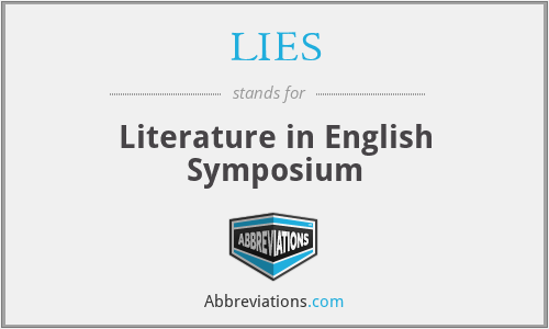 LIES - Literature in English Symposium