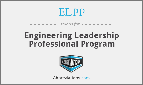 ELPP - Engineering Leadership Professional Program
