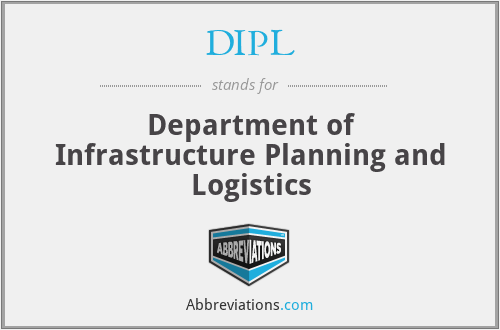 DIPL - Department of Infrastructure Planning and Logistics