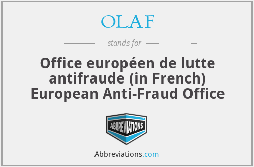 OLAF - Office européen de lutte antifraude (in French) European Anti-Fraud Office