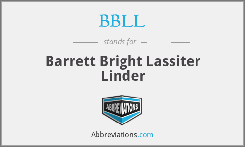 BBLL - Barrett Bright Lassiter Linder