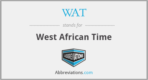 WAT - West African Time
