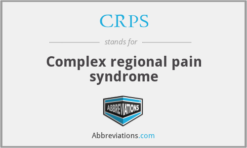 CRPS - Complex regional pain syndrome