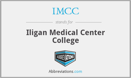 IMCC - Iligan Medical Center College